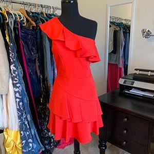 BCBG Max Azria One Shoulder Dress